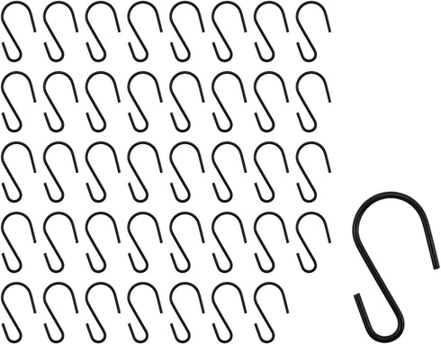 T Tulead Mini Hanging Hooks Iron Hooks Hanger 26×15mm/1"×0.6" Mini S Hooks Pack of 40 for Hanging Pot,Plants,Jewelry...