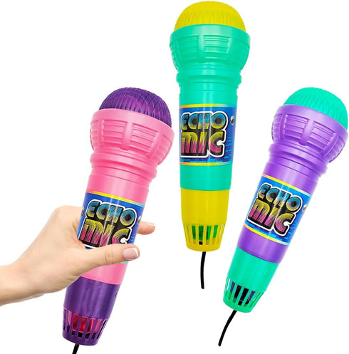 The Dreidel Company Echo Microphone in, Fun Play Toys, 10" Inches (6-Pack)...