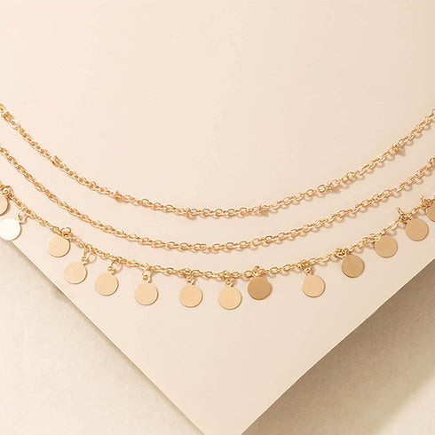Boho Coin Anklet Bracelet Layered Coin Pendant Ankle Bracelet Vintage Disc Chain Anklet Gold Round Coin Disc Anklet Foot Chain Jewelry for Women...