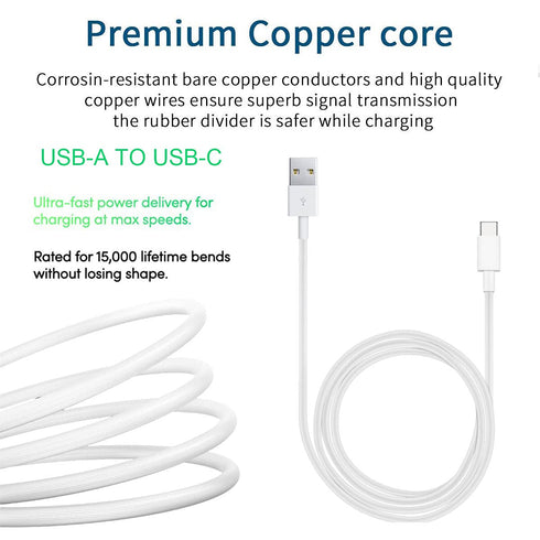 5FT USB C Charger Cable for New Samsung Galaxy Z Flip 5, Z Flip 4, Z Flip 3, Z Flip 2, Samsung Galaxy Z Fold 5, Fold 4, Fold 3, Fold 2 Samsung Gal...