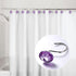Shower Curtain Hooks Rings,iiEASEST Quality Acrylic Decorative Shower Hooks Bling Round Diamond Design Chrome Finish Rings S Roller Hooks for Hang...