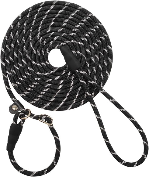 Long Slip Lead Dog Leash Reflective Anti-Choking 12FT/20FT/30FT/50FT Rope Training Leash for Medium Dogs Small Puppy Pets...