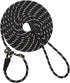 Reflective Long Slip Lead Dog Leash Anti-Choking 12FT/20FT/30FT/50FT Rope Training Leash for Medium Dogs Small Puppy Pets Black...