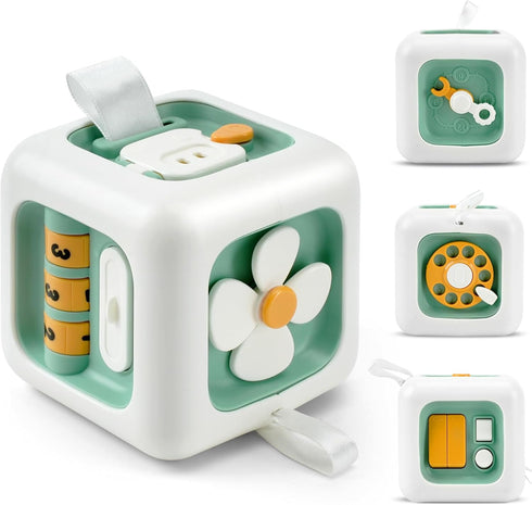 Montessori Toys for 1 Year Old, Activity Busy Cube Sensory Toys for Toddlers,1 Year Old Toy Travel Toys Educational Learning Toys Birthday Gift fo...