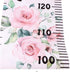 Baby Growth Chart Ruler Kids Roll-up Height Chart Wall Hanging Measurement Chart Wall Decor with Wood Frame for Kids Nursery Room Canvas Removable...