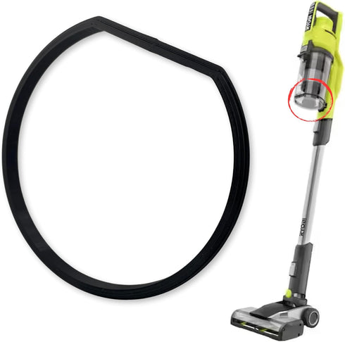 Replacement Gasket for Ryobi 18v Stick Vaccum Dust Bin Lid - Compatible with Models: PCL720, PBLSV716, PBLSV717 - Canister Missing Seal, Black, L3...
