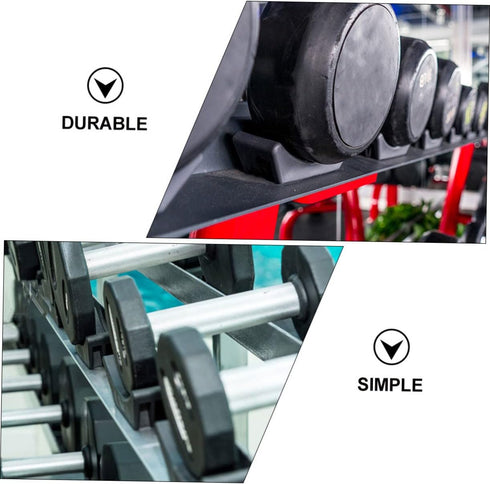 SUPVOX 4pcs Dumbbell Rack Storage Shelves Gym Equipment Wood Tray Dumbbell Organizer Wall Mounted Shelves for Storage Tree Holder Stand Workout To...