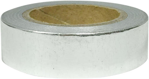 Wrapables Colorful Washi Masking Tape, Metallic Silver...