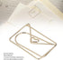 100pcs Golden Cute Small Paperclips, Crown Envelope Shape Paperclips Small Paper Clips for Office School Wedding Party Invitation Valentine Decora...