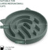 Coomazy Silicone Slow Feeder Dog Cat Bowls, Interactive Puzzle Toy for Pets Food Training, Keeps Dogs Cats Busy, Prevents Puppy Kitty Overeating (...