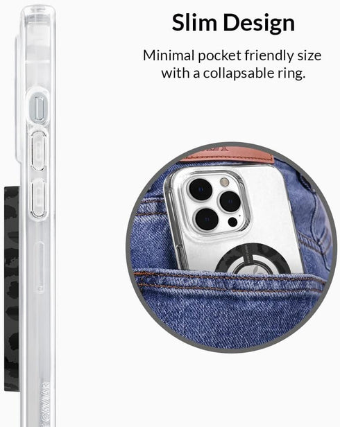 Velvet Caviar Compatible with MagSafe Phone Grip - Magnetic Ring Holder with Adjustable Stand - Removable MagSafe Accessories for iPhone 12, 13, 1...