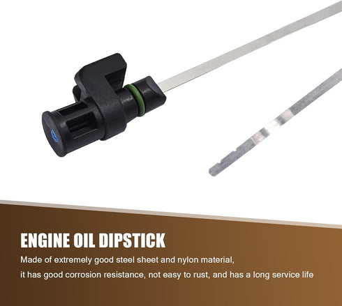 1 PC Automotive Transmission Oil Dipstick, 23.8" x 1.18" Stainless Steel Engine Oil Level Indicator Immersion Gauge, Replaces OEM No. 31086-JA00A ...