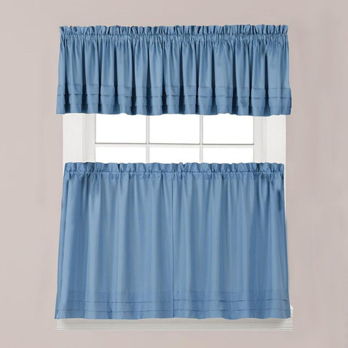 SKL Home Holden Curtain Tier Pair, 57" x 24", Smoke, 2 Count...