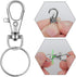 104PCS Swivel Snap Hooks with Key Rings, Metal Lobster Claw Clasp, Keychain Rings for Crafts(Silver, 1.37inch(36mm)...