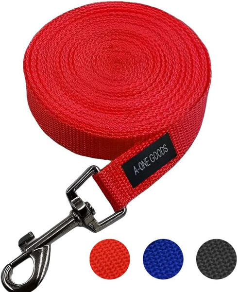Dog Training Leash 50ft, 30ft, 20ft, and 15ft Long Leads, for Dog Training | Extra Long Line Dog Leash with Handle Great for Puppies & Dogs Traini...
