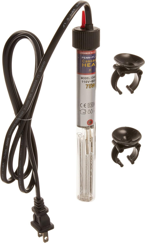 Penn-Plax Cascade Heat Aquarium Heater – Fully Submersible – Great for Freshwater and Saltwater Fish Tanks – 8.5” Length – 75 Watt...