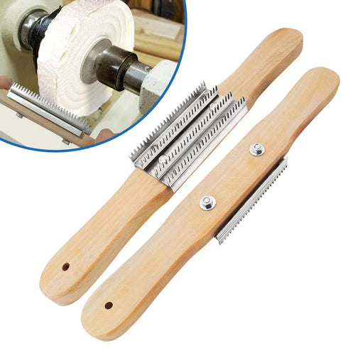 15"Buffing Wheel Rake for Compound Cleaning with Buff Rake Metal Plate Replacement...