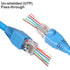 50PCS RJ45 Connectors, Ethernet Cat6 Connector, RJ45 Pass Through Connector, Cat 6 Pass Through RJ45 Connectors for Solid or Stranded UTP Ethernet...
