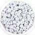 100PCS Letter Beads White Round Acrylic Alphabet Beads Silver Letter A Beads for Jewelry Making Bracelets Necklaces Key Chains DIY 4X7mm...