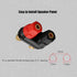 4Pcs Black and Red Plastic Shell 4mm Speaker Terminal Binding Post Power Amplifier Dual 2-Way Banana Plug Jack for Speaker Amplifier Terminal...