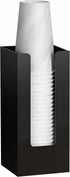 Coffee Cup Dispenser, Cup and Lid Organizer fits 5 to 16 oz Disposable Paper & Plastic Cups, Acrylic Cup Holder for Table Countertop, Black...