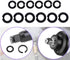 (6+6 Sets) 1/2” Impact Retaining Ring Friction Ring & 3/8” Impact Retaining Ring Friction Ring Anvil Clip with O-Ring for Milwaukee Electric Pneum...