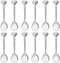 Spoons Silverware 12pcs Coffee Spoon Heart Shaped Spoons Dessert Spoon Stainless Steel Spoon Ice Cream Spoons Tea Spoons Love Spoon for Valentines...