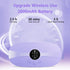 Portable Cordless Heating Pad, Menstrual Heating Pads for Cramps with 3 Heat Levels and 3 Massage Modes, 5s Rapid Heating for Period Back Belly Pa...