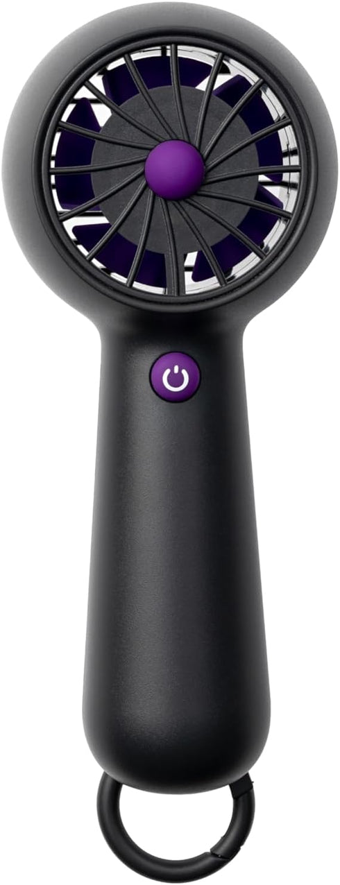 Portable Fan,Mini Small Handheld USB Rechargeable Personal Fan with 5 Speeds,10H Runtime Battery,Karabiner Design for Outdoor Commute Travel Offic...