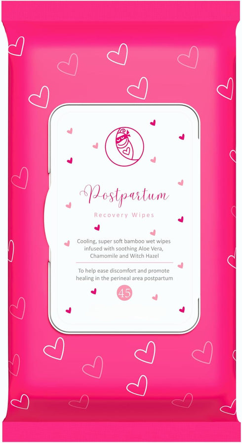 Ninja Mama Postpartum Perineal Care Cooling Pad Liners. Soothing Witch Hazel with Aloe and Chamomile for Post Partum Relief After Birth Tears and ...