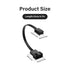 GINTOOYUN 4Pin PWM to 3Pin Standard Fan Adapter Cable PWM fan temperature control cable for Desktop PC 4-Pin/3-Pin Cooling Fan Cable (5 Pack)...