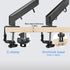 Suptek Monitor Mount Gas Spring Monitor Arm Desk Mount Monitor Stand Fully Adjustable Fits 17 20 22 23 24 26 27 inch Monitors Weight Capacity up t...