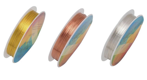 3 Rolls Jewelry Making Wire Tarnish Copper Jewelry Wire Jewelry Beading Wire for DIY Jewelry Craft Making Supplies Modelling Sculpture Making (0.4...