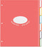Jot & Mark Recipe Binder Tab Dividers with Blank Labels | 6 Customizable Organizer Dividers for 8.5" x 11" 3-Ring Binders (Rainbow)...