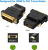 Rankie DVI to HDMI Adapter, 2-Pack Gold-Plated 1080P Male to Female Converter (Black)...