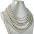 Kalse 8 Layers Strand Simulated Pearl Strand Bib Pendant Choker Chain Necklace...