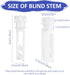 Vertical Blind Replacement Parts Repair Tabs White Stems for Window Carrier Vertical Blinds Curtain Accessories(20 Pieces)...