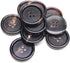 10PCS 1 Inch Real Horn Buttons for Blazer, Suit, Coats, Overcoat, Winter Coat, Jacket, Uniform Genuine Natural Brown Buffalo Horn Buttons for Men ...