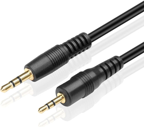 TNP 2.5mm to 3.5mm Adapter Cable (15FT) - Bi-Directional Male to Male 2.5 to 3.5 Subminiature Stereo Audio Jack Extension Converter Cable Gold Pla...
