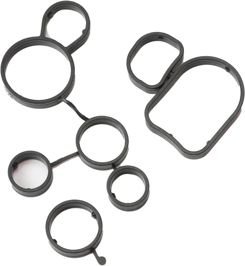 2.5L Engine Oil Filter Flange Seal Gasket Set 07K115441 Replacement For Audi A3 Q3 TT RS quattro VW Jetta Beetle Golf Passat B7 DONKERVOORT...