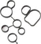 2.5L Engine Oil Filter Flange Seal Gasket Set 07K115441 Replacement For Audi A3 Q3 TT RS quattro VW Jetta Beetle Golf Passat B7 DONKERVOORT...