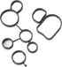 2.5L Engine Oil Filter Flange Seal Gasket Set 07K115441 Replacement For Audi A3 Q3 TT RS quattro VW Jetta Beetle Golf Passat B7 DONKERVOORT...