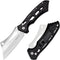 Cleaver Pocket Folding Knife for Men - 3.54" Stainless Steel Satin Blade, Aluminum Handle with Clip, EDC Knives for Outdoor, Camping...