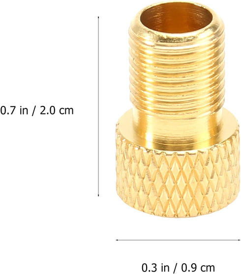 5pcs Bicycle Presta to Schrader Copper Valve,Gas Conversion Head Tire Valve Converter Professional Bike Accessories for Road Bike,Trek Bike Pump A...