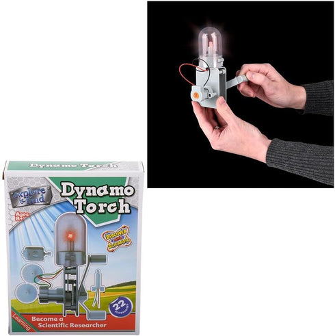 Forest & Twelfth Dynamo Science Kit, 22 Pcs DIY Hand Crank Generator Science Experiment Kit, Light Bulb Electrical Experiment Kit for Kids Aged 8+...