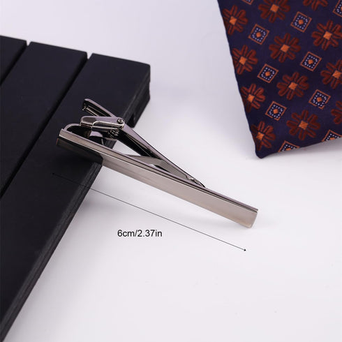 Men's tie clip Black electroplated copper classic simple fashion shirt and tie accessories tie pin...