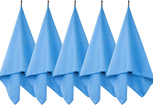 Microfiber Towel 5Pcs Quick Dry Gym Towel(Large 16 * 32Inch &X-Large 24 * 48inch) Super Absorbent Fiber Gym Towel Fast Drying, Workout Gear for Bo...