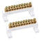 uxcell Terminal Block Connector Bar 10 Positions Single Row High Bridge Design Electric Barrier Bar 2 Pcs...