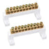 uxcell Terminal Block Connector Bar 10 Positions Single Row High Bridge Design Electric Barrier Bar 2 Pcs...