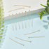 BENECREAT 100PCS 18K Real Gold Plated Ball Pins 22 Gauge Ball Head Pins for DIY Jewelry Making Findings - 35mm (1.4") Long...